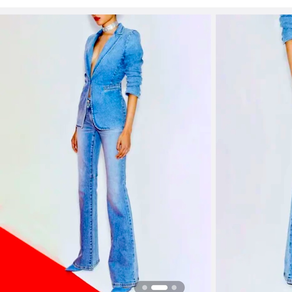 Stylewe Brand new denim jeans and blazer set